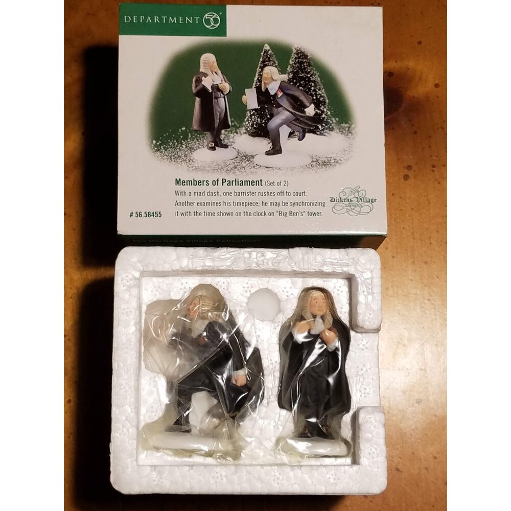 "Members of Parliament" Set of 2 #58455 Dicken's Village Series -Retired-